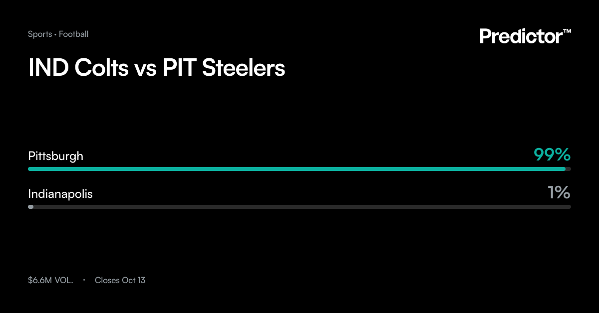 IND Colts vs PIT Steelers | Predictor